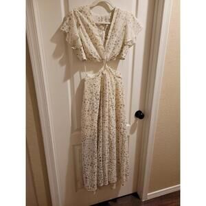 Free People Deconstructed Maxi Dress Size 6 Some Fading Around Sleeves